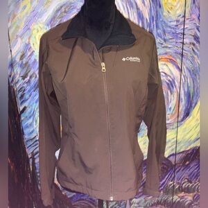 Columbia Titanium medium brown zip up jacket with pockets